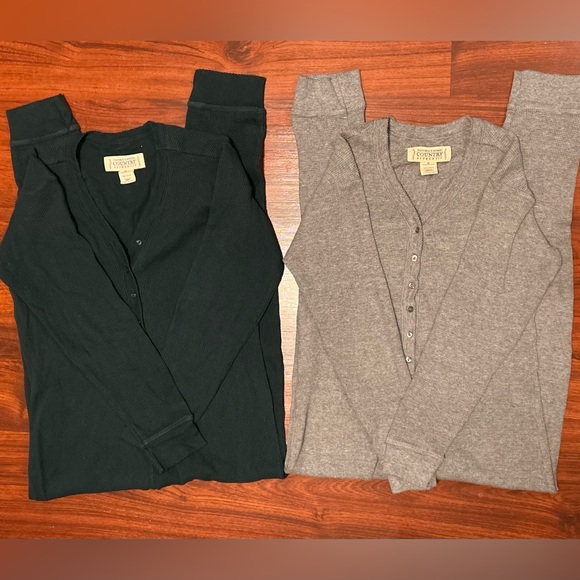 Victoria's Secret Other - VTG RARE HTF 80s Victoria's Secret Country Thermal Henley PJS COTTAGECORE Sz S